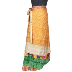 Vintage Silk Magic Wrap Skirt SW1325