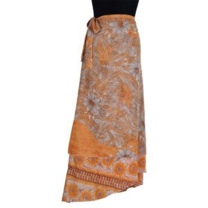 Vintage Silk Magic Wrap Skirt SW133