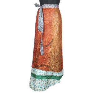 Vintage Silk Magic Wrap Skirt SW1349