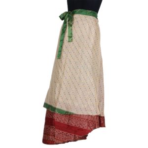 Vintage Silk Magic Wrap Skirt SW135