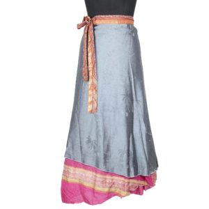 Vintage Silk Magic Wrap Skirt SW1353