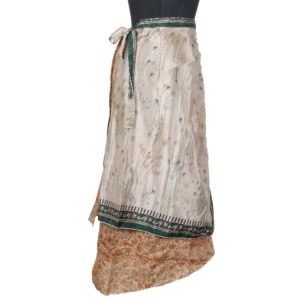 Vintage Silk Magic Wrap Skirt SW1356