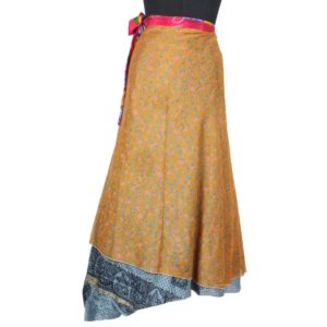 Vintage Silk Magic Wrap Skirt SW1360