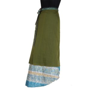 Vintage Silk Magic Wrap Skirt SW137