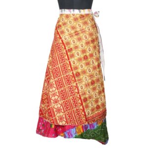 Vintage Silk Magic Wrap Skirt SW1371