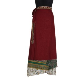 Vintage Silk Magic Wrap Skirt SW138