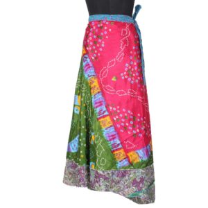 Vintage Silk Magic Wrap Skirt SW1389