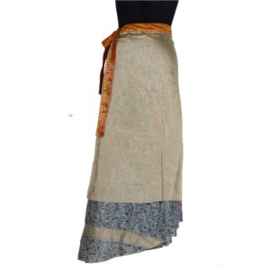 Vintage Silk Magic Wrap Skirt SW139