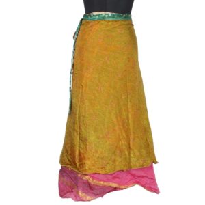 Vintage Silk Magic Wrap Skirt SW1390