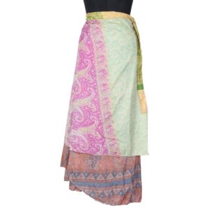 Vintage Silk Magic Wrap Skirt SW1391