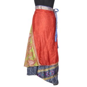 Vintage Silk Magic Wrap Skirt SW1392