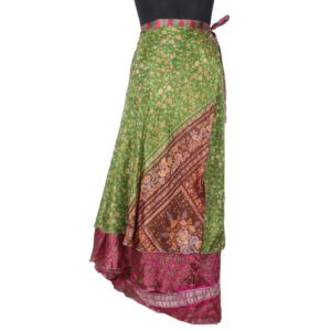 Vintage Silk Magic Wrap Skirt SW1394