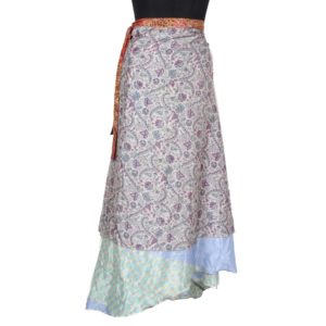 Vintage Silk Magic Wrap Skirt SW1396