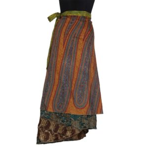 Vintage Silk Magic Wrap Skirt SW140