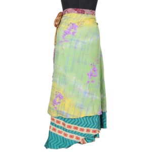 Vintage Silk Magic Wrap Skirt SW1406