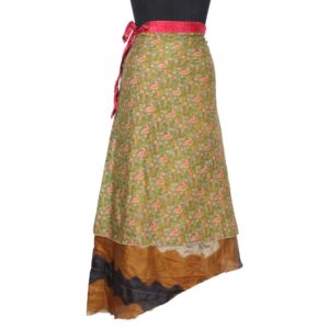 Vintage Silk Magic Wrap Skirt SW1408