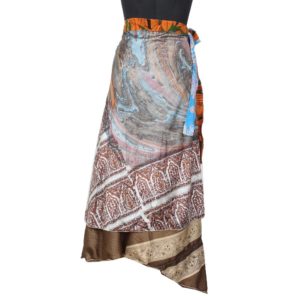 Vintage Silk Magic Wrap Skirt SW1409