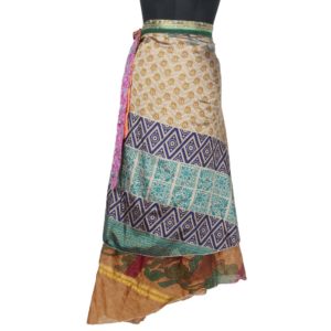 Vintage Silk Magic Wrap Skirt SW1416