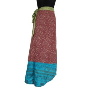 Vintage Silk Magic Wrap Skirt SW142