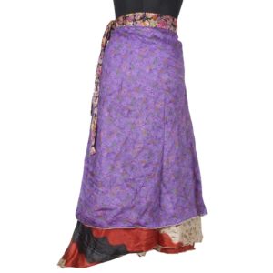 Vintage Silk Magic Wrap Skirt SW1428