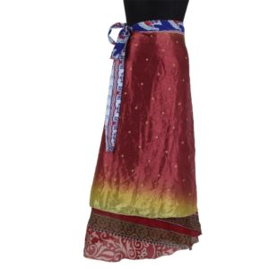 Vintage Silk Magic Wrap Skirt SW143