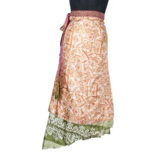 Vintage Silk Magic Wrap Skirt SW1433