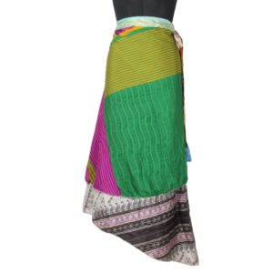 Vintage Silk Magic Wrap Skirt SW1438