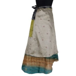 Vintage Silk Magic Wrap Skirt SW144