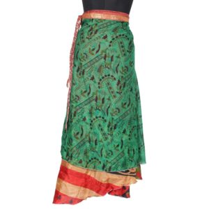 Vintage Silk Magic Wrap Skirt SW1448