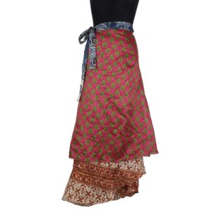 Vintage Silk Magic Wrap Skirt SW145