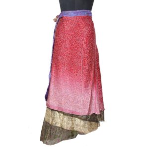 Vintage Silk Magic Wrap Skirt SW1454