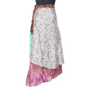 Vintage Silk Magic Wrap Skirt SW1455