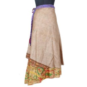 Vintage Silk Magic Wrap Skirt SW1457