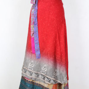Vintage Silk Magic Wrap Skirt SW1458