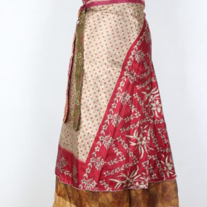 Vintage Silk Magic Wrap Skirt SW1459