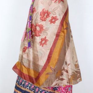 Vintage Silk Magic Wrap Skirt SW1460