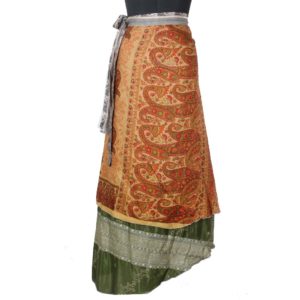Vintage Silk Magic Wrap Skirt SW1463