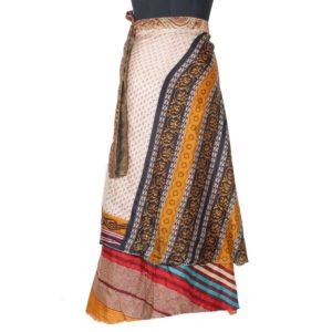 Vintage Silk Magic Wrap Skirt SW1465