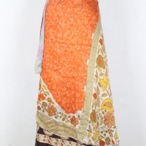 Vintage Silk Magic Wrap Skirt SW1466