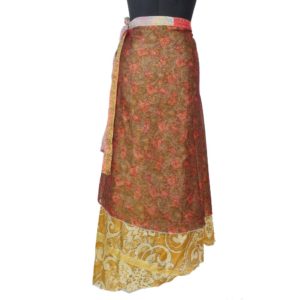 Vintage Silk Magic Wrap Skirt SW1468