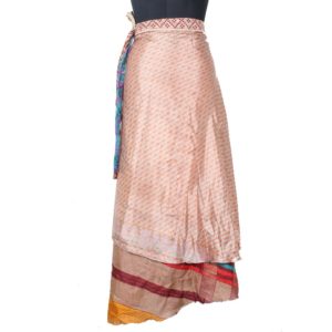Vintage Silk Magic Wrap Skirt SW1469