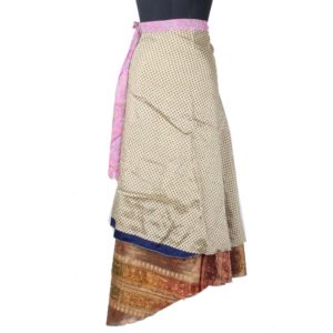 Vintage Silk Magic Wrap Skirt SW1470