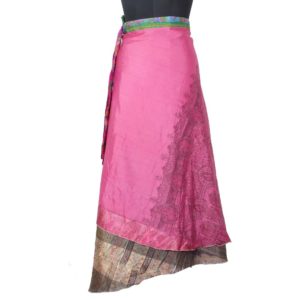 Vintage Silk Magic Wrap Skirt SW1471