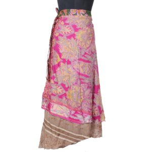 Vintage Silk Magic Wrap Skirt SW1472