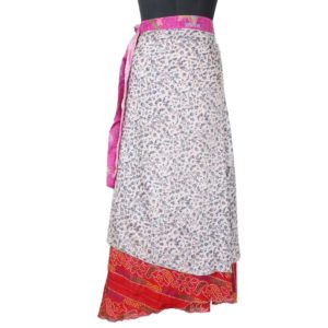 Vintage Silk Magic Wrap Skirt SW1473