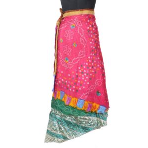 Vintage Silk Magic Wrap Skirt SW1476