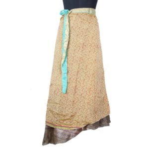 Vintage Silk Magic Wrap Skirt SW1477