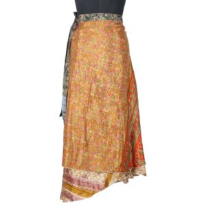 Vintage Silk Magic Wrap Skirt SW1480