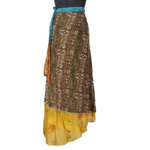 Vintage Silk Magic Wrap Skirt SW1481