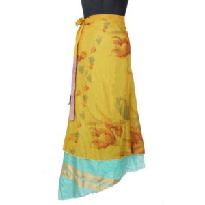 Vintage Silk Magic Wrap Skirt SW1483